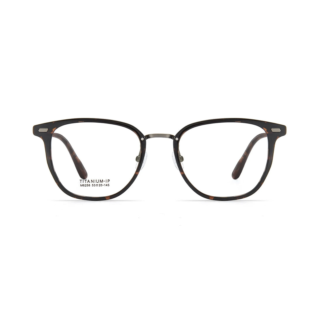 Xbora Unisex Full Rim Classic TR-90 Titanium Eyeglasses M6256 — view 8 | Xbora at FuzWeb