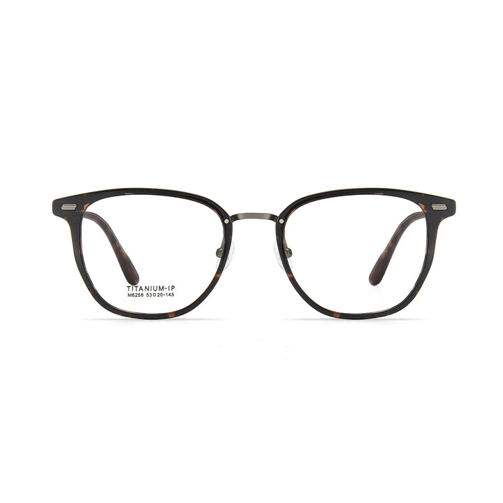 Xbora Unisex Full Rim Classic TR-90 Titanium Eyeglasses M6256 — view 8 | Xbora at FuzWeb