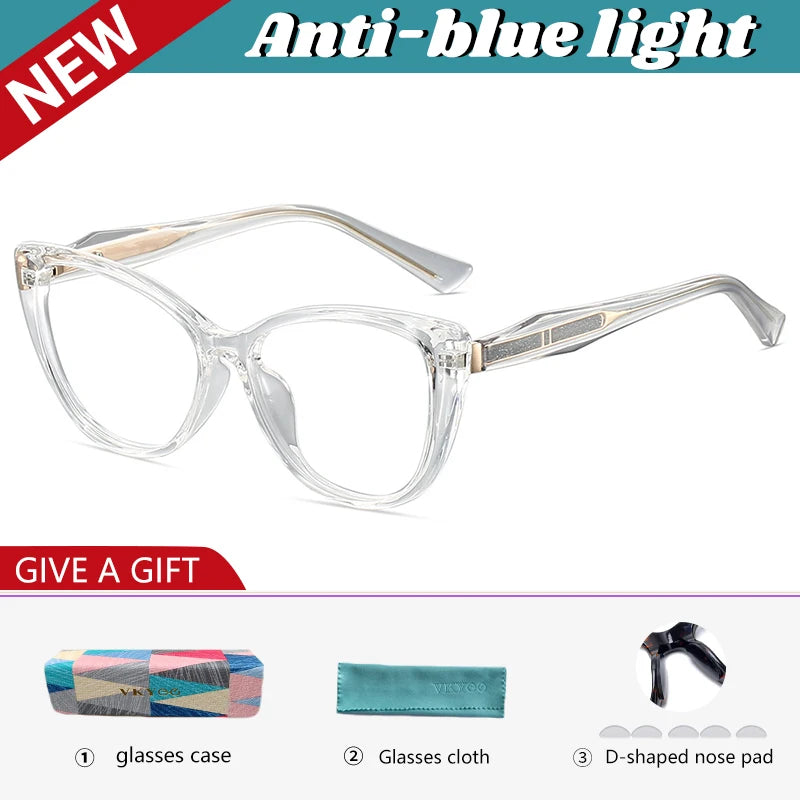 Vicky Women's Full Rim Butterfly Tr 90 Alloy Reading Glasses 582006