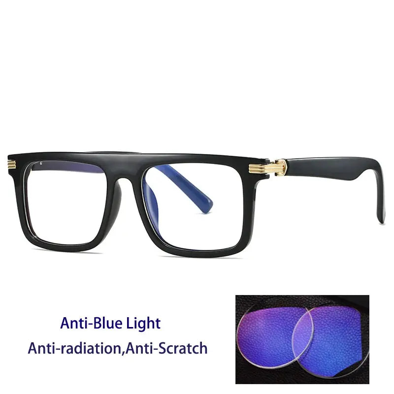 Kocolior 226100 Unisex Full Rim Square Brow Line PC Frames FuzWeb