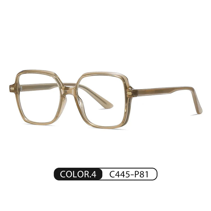 Zirosat Women's Full Rim Square Tr 90 Titanium Eyeglasses 90735