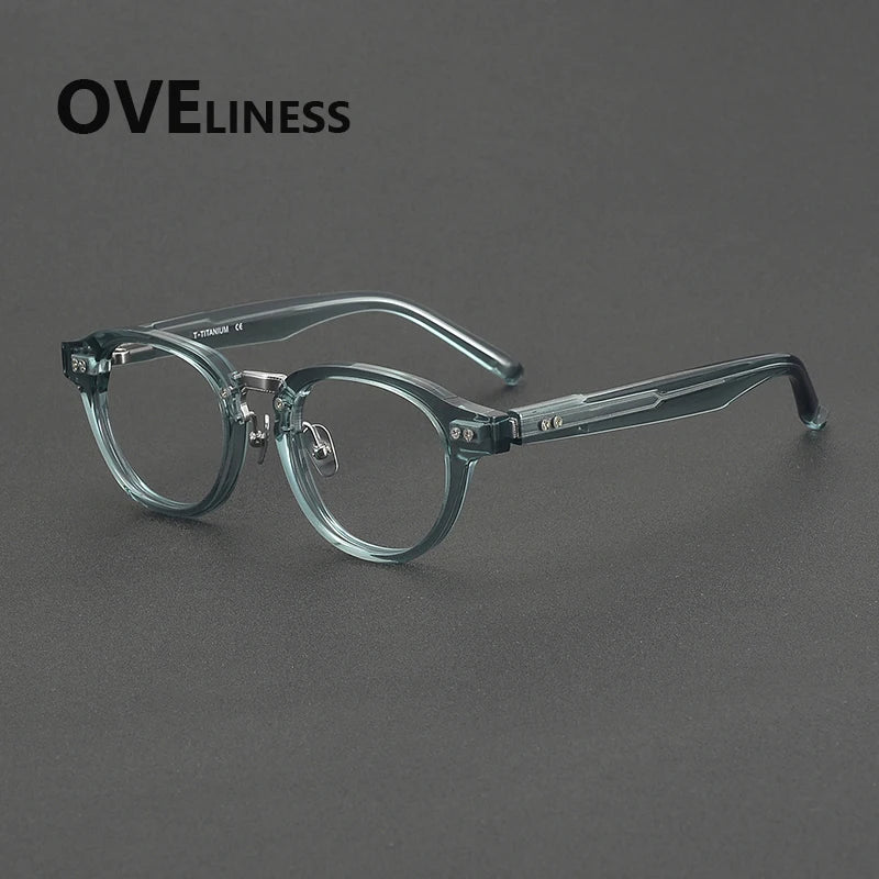 Oveliness Unisex Full Rim Oval Round Acetate Eyeglasses 369150