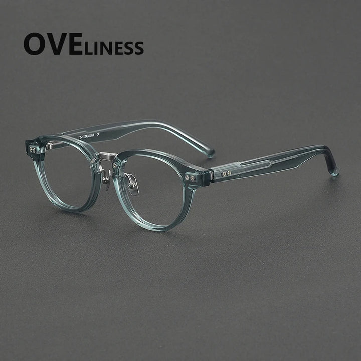 Oveliness Unisex Full Rim Oval Round Acetate Eyeglasses 369150