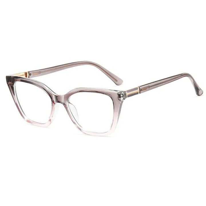 CCspace Women's Full Rim Square Tr 90 Titanium Reading Glasses 312835