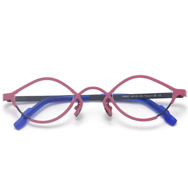Aror Unisex Full Rim Small Oval Titanium Eyeglasses 464832