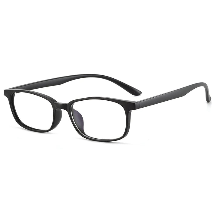 Reven Jate Unisex Small Full Rim Square Plastic Eyeglasses 1056 Full Rim Reven Jate matte black  