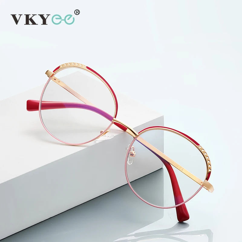 Vicky Womens Full Rim Round Plastic Reading Glasses Pfd3115 Reading Glasses Vicky   