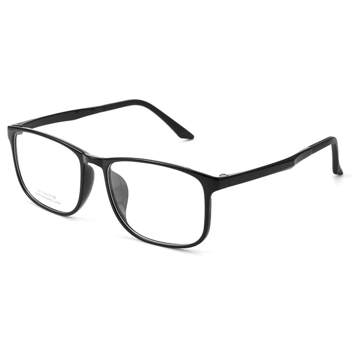 Yimaruili Men's Full Rim Big Square Ultem Steel Eyeglasses 361063