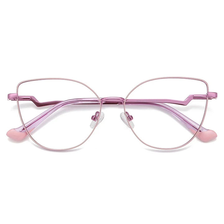 Laoyehui Women's Full Rim Square Cat Eye Alloy Reading Glasses Ms003 Reading Glasses Laoyehui C3 -300 