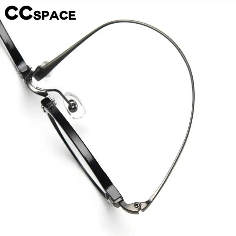 CCspace Unisex Full Rim Small Round Acetate Eyeglasses 57268 Full Rim CCspace   