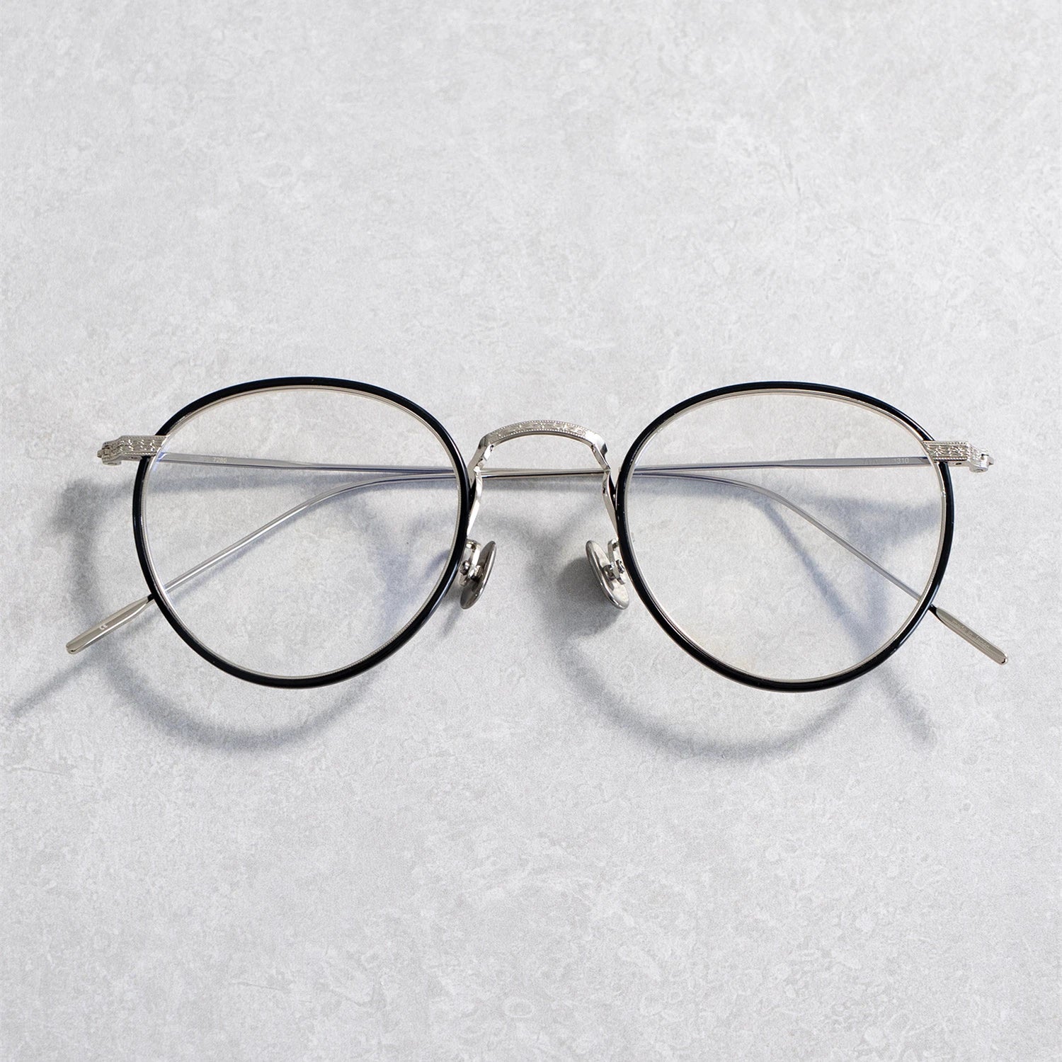 Black Mask Unisex Full Rim Round Titanium Eyeglasses BM-W717 - view 3