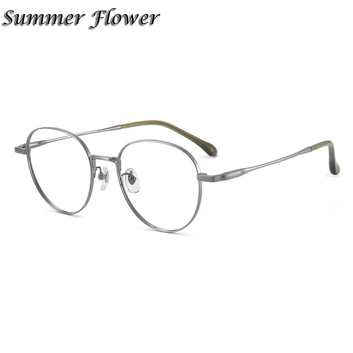Chashma Women's Full Rim Oval Round Titanium Eyeglasses 61027