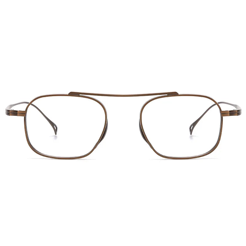 Vicky Unisex Full Rim Square Titanium Reading Glasses 49501