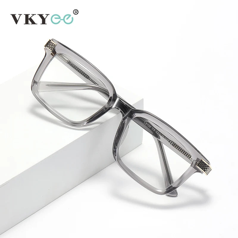 Vicky Unisex Full Rim Square Tr 90 Titanium Reading Glasses 67106