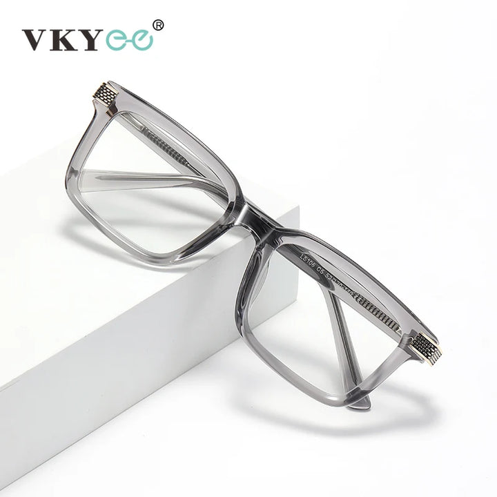 Vicky Unisex Full Rim Square Tr 90 Titanium Reading Glasses 67106