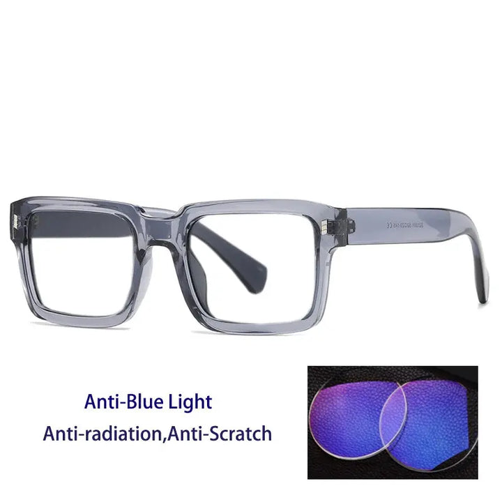 Kocolior 491001 Unisex Full Rim Square PC Frames FuzWeb