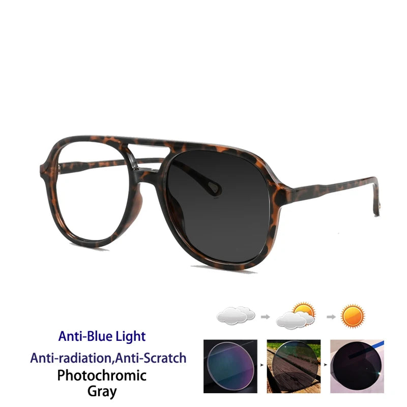 Kocolior Unisex Full Rim Square Double Bridge Tr 90 Reading Glasses 73312