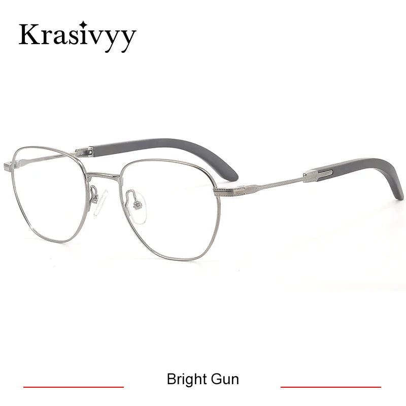 Krasivyy Unisex Full Rim Titanium Prescription Eyeglasses KR16088 - view 7