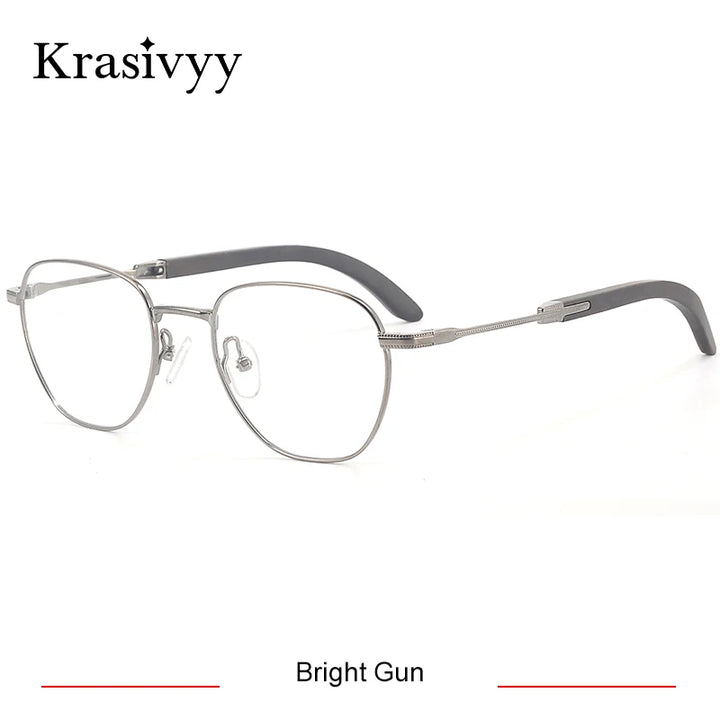 Krasivyy Unisex Full Rim Titanium Prescription Eyeglasses KR16088 - view 7