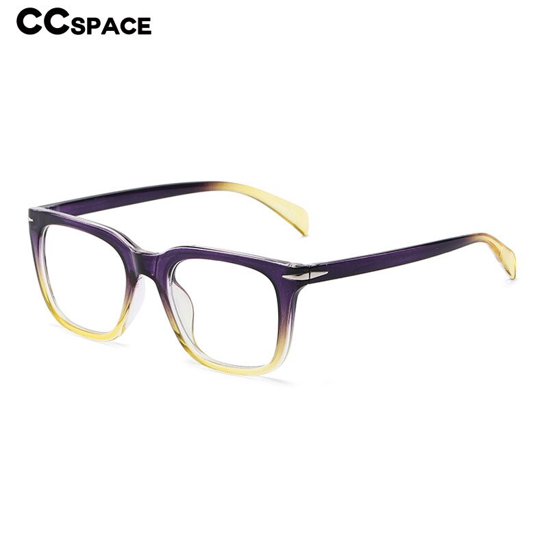CCSpace Women's Full Rim Square PC Plastic Eyeglasses 56502 Full Rim CCspace   