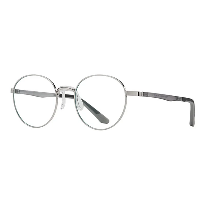 Ralferty Women's Full Rim Small Round Oval Alloy Eyeglasses R842 Full Rim Ralferty C05 Silver Gray CHINA 