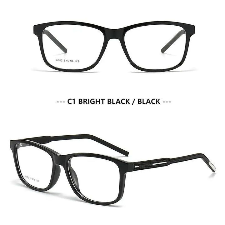 Muzz 68020 unisex square TR90 prescription eyeglasses — view 8
