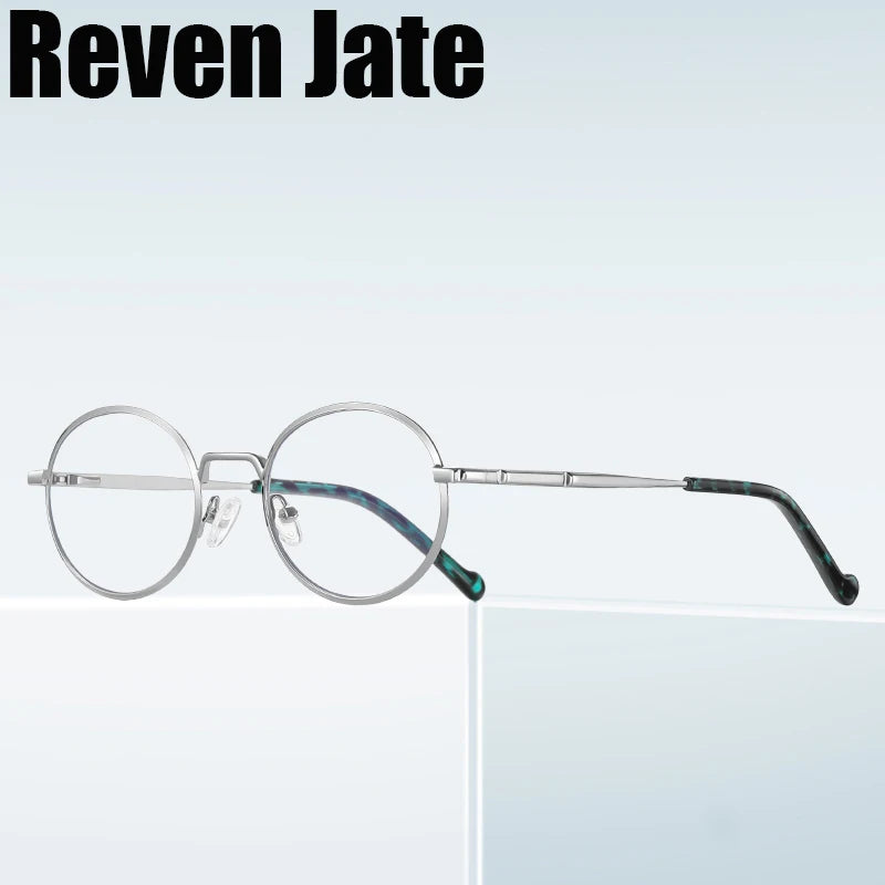 Reven Jate Womens Full Rim Round Alloy Eyeglasses 3058 Full Rim Reven Jate   