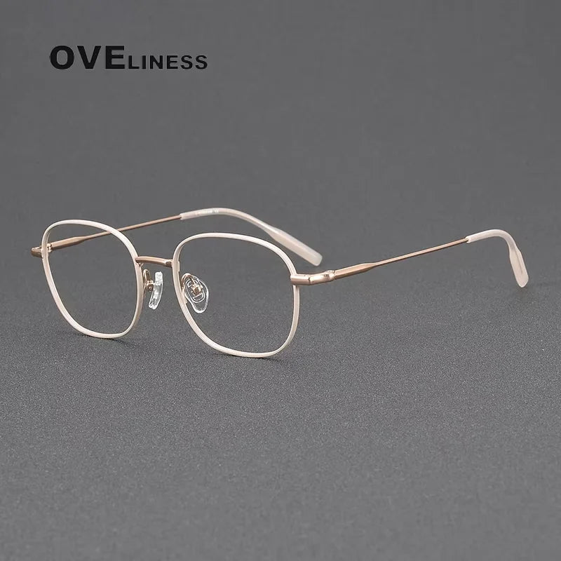 Oveliness Women's Full Rim Square Titanium Eyeglasses 81024