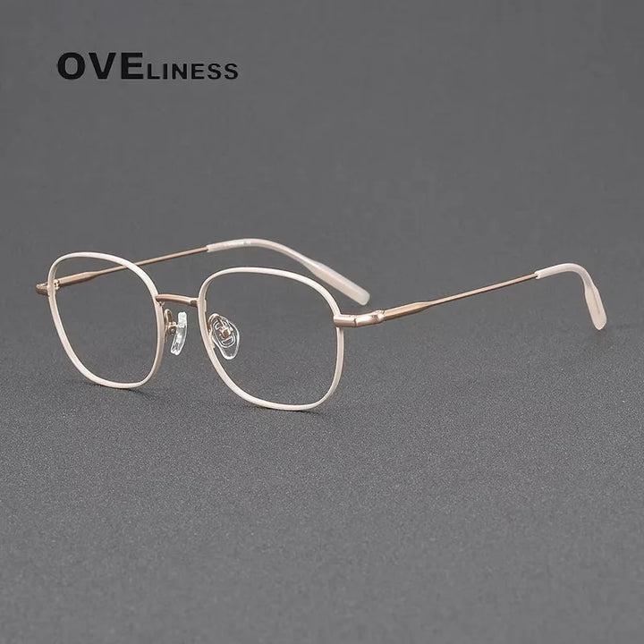 Oveliness Women's Full Rim Square Titanium Eyeglasses 81024