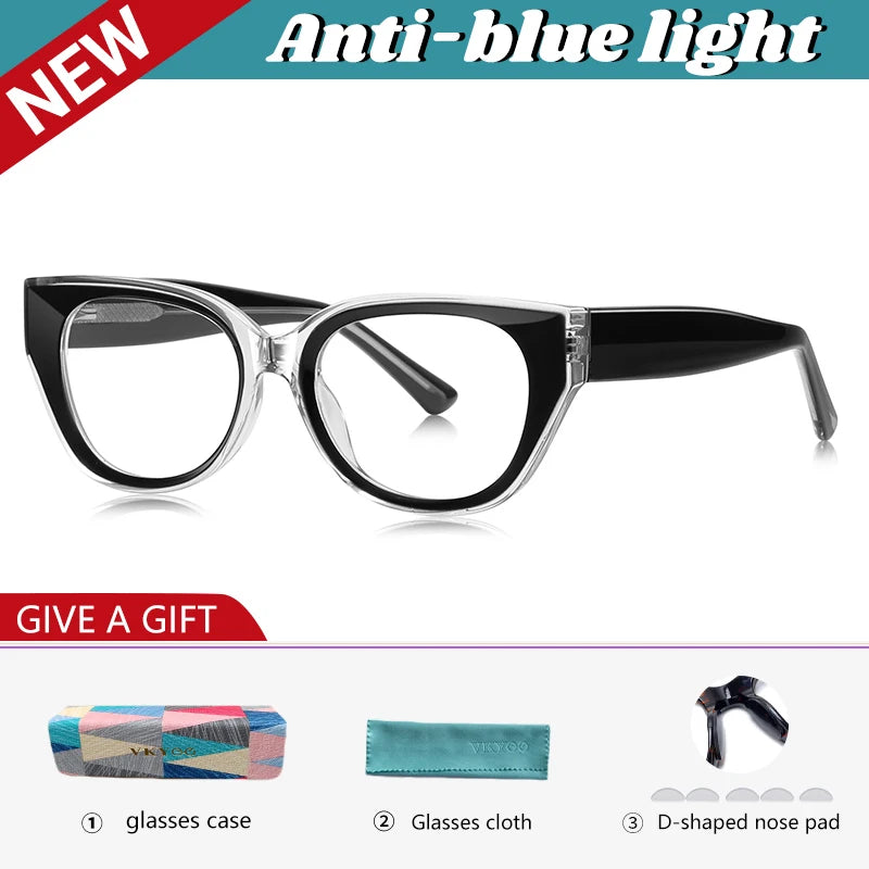 Vicky Unisex Full Rim Oval Tr 90 Titanium Reading Glasses 97020
