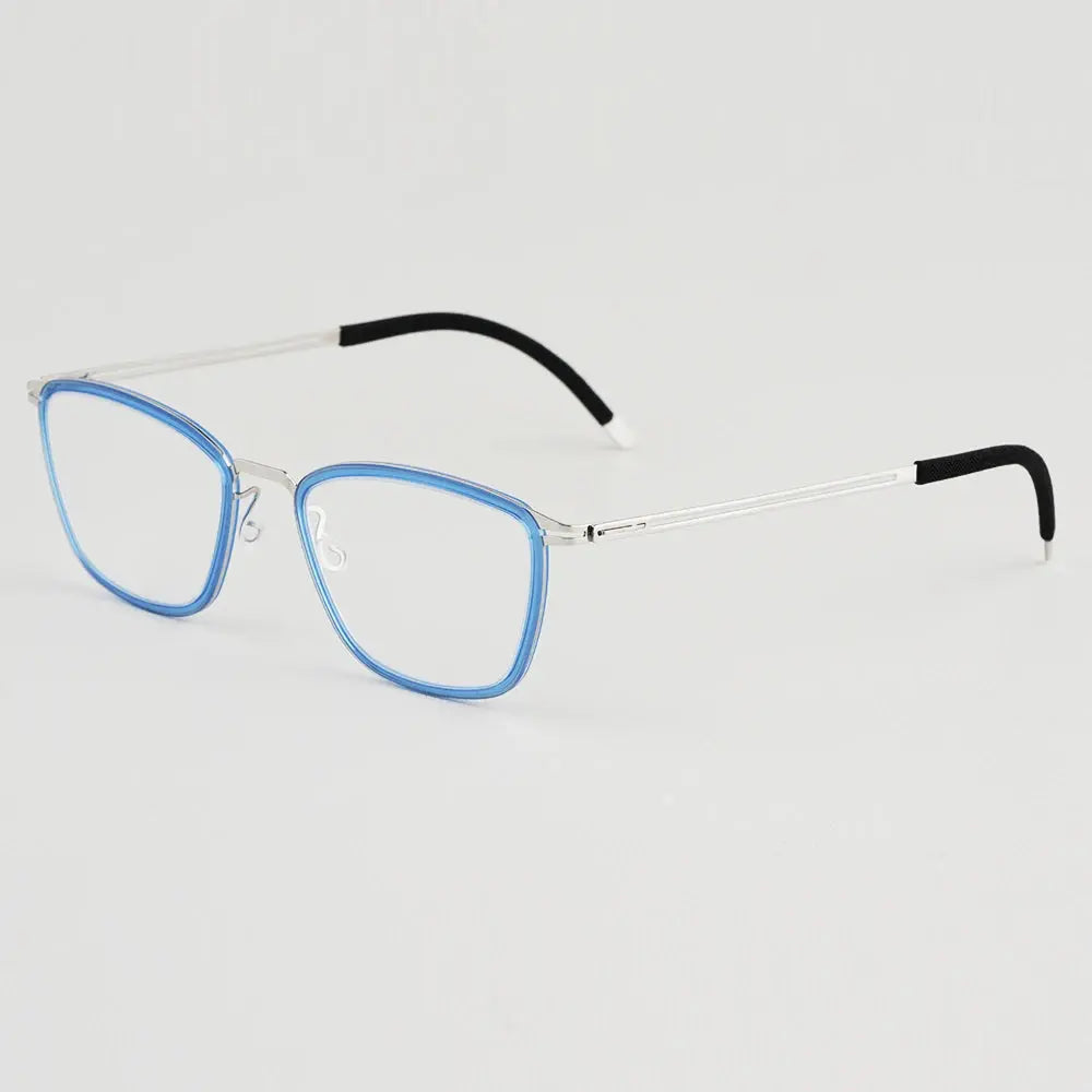 Bobbie 467652 Women’s Screwless Full Rim Square Titanium Frames FuzWeb