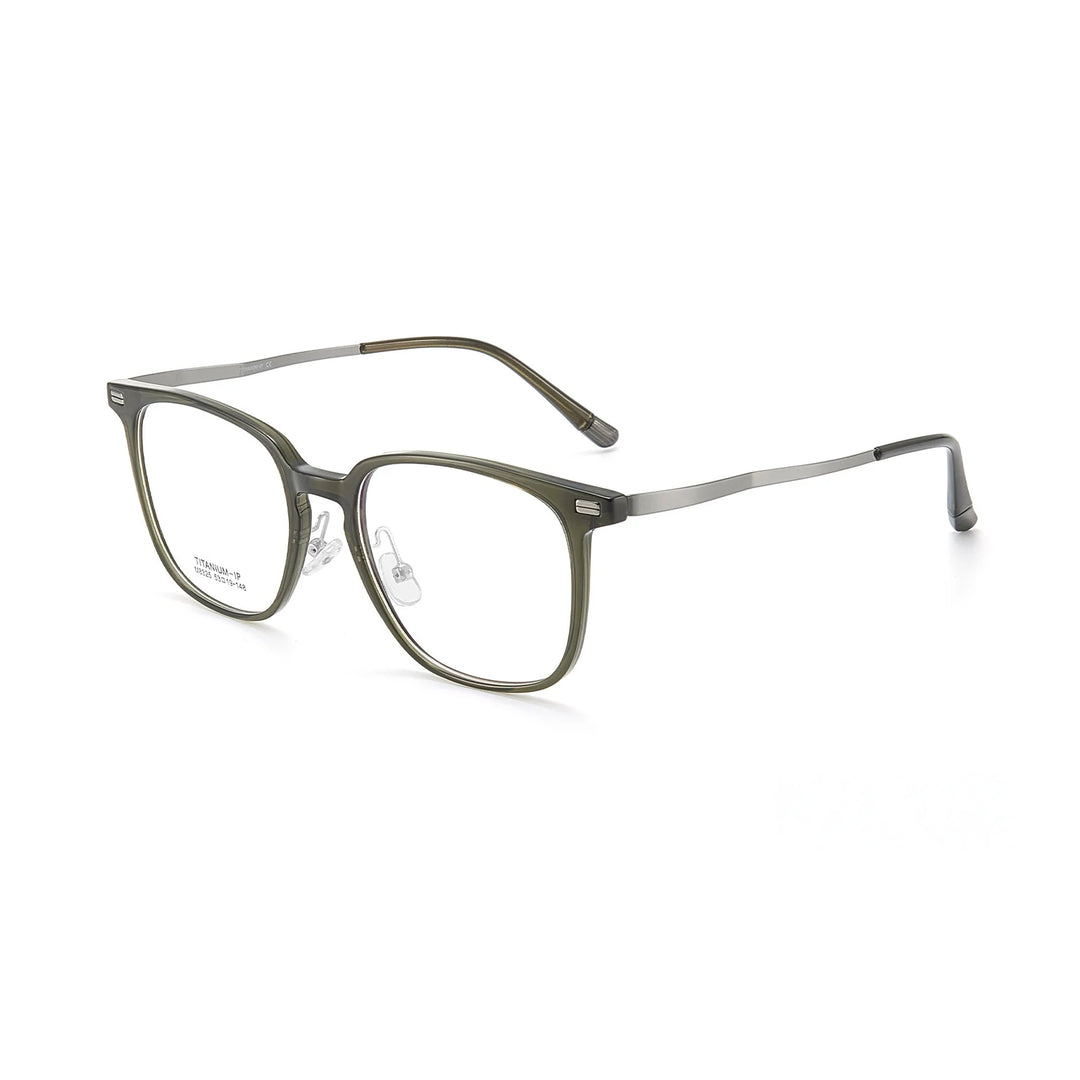 Yimaruili Unisex Full Rim Oval TR-90 Titanium Eyeglasses M8325 — view 7 | Yimaruili at FuzWeb
