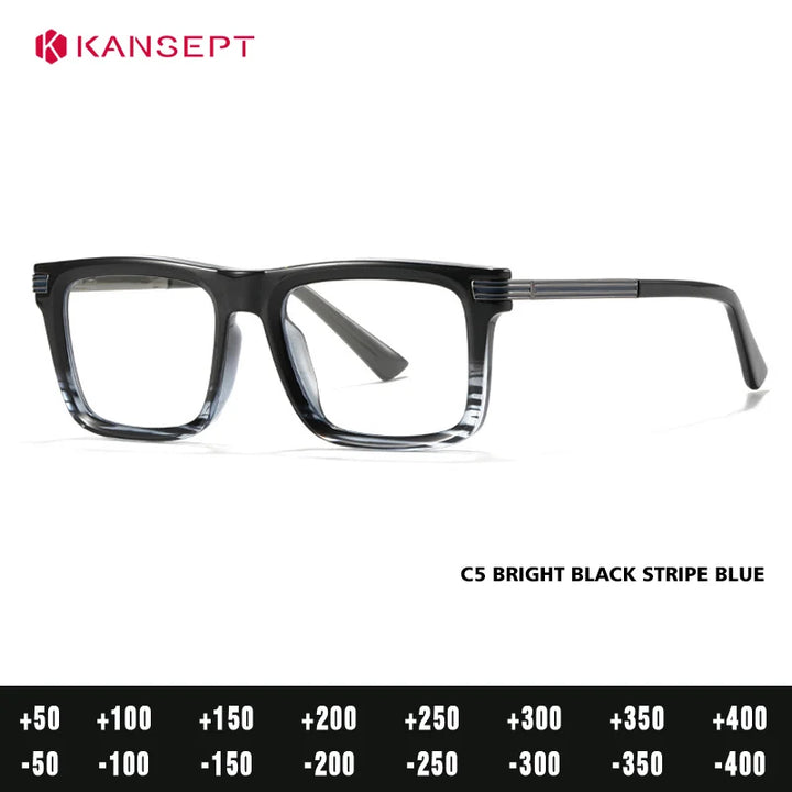 Kansept Women's Full Rim Square Tr 90 Alloy Reading Glasses 600234