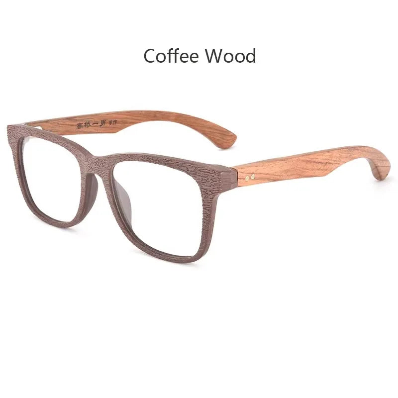 Hdcrafter Mens Full Rim Square Wood Frames 464000 — view 5 | Hdcrafter Eyeglasses at FuzWeb