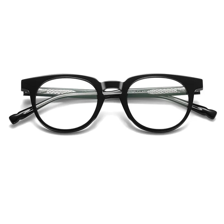 CCspace Women's Full Rim Round Acetate Reading Glasses 802574