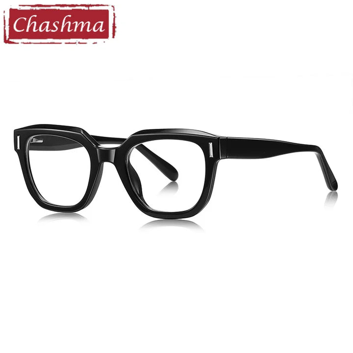 Chashma Ottica Unisex Full Rim Square Tr 90 Titanium Eyeglasses 474009