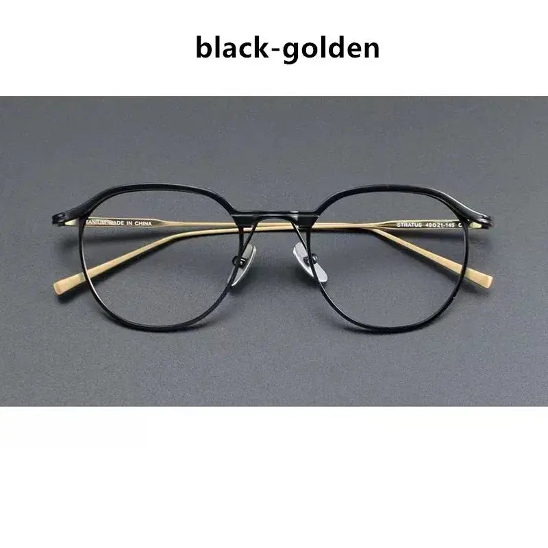 Aimee Full Rim 214946 Seamless Screwless Titanium Oval Frames FuzWeb