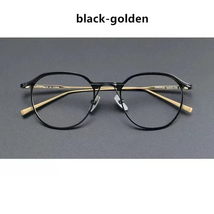 Aimee Full Rim 214946 Seamless Screwless Titanium Oval Frames FuzWeb