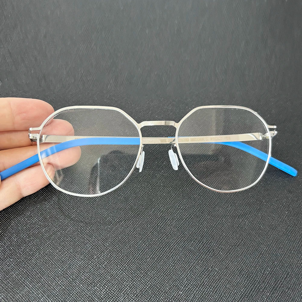 Bobbie Women's Full Rim Flat Top Round Steel Eyeglasses 421949