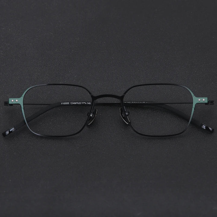 Muzz Y10005 unisex IP titanium prescription eyeglasses — view 3