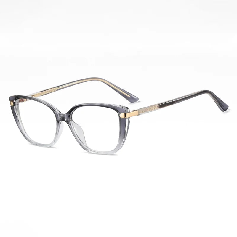 Ralferty Women's Full Rim Square Tr 90 Cp Alloy Eyeglasses 82278