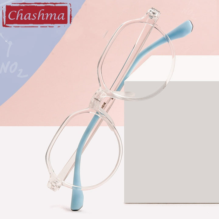 Chashma Unisex Children's Full Rim Round Tr 90 Titanium Eyeglasses 2602 Full Rim Chashma   