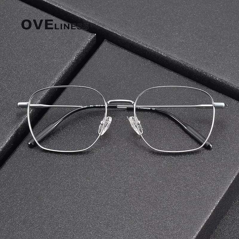 Oveliness Unisex Full Rim Square Titanium Eyeglasses 81027