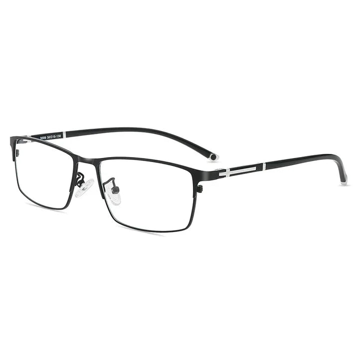 Hdcrafter Unisex Semi Or Full Rim Square Titanium Eyeglasses 456235 Semi Rim Hdcrafter Eyeglasses Full-Rim-Black