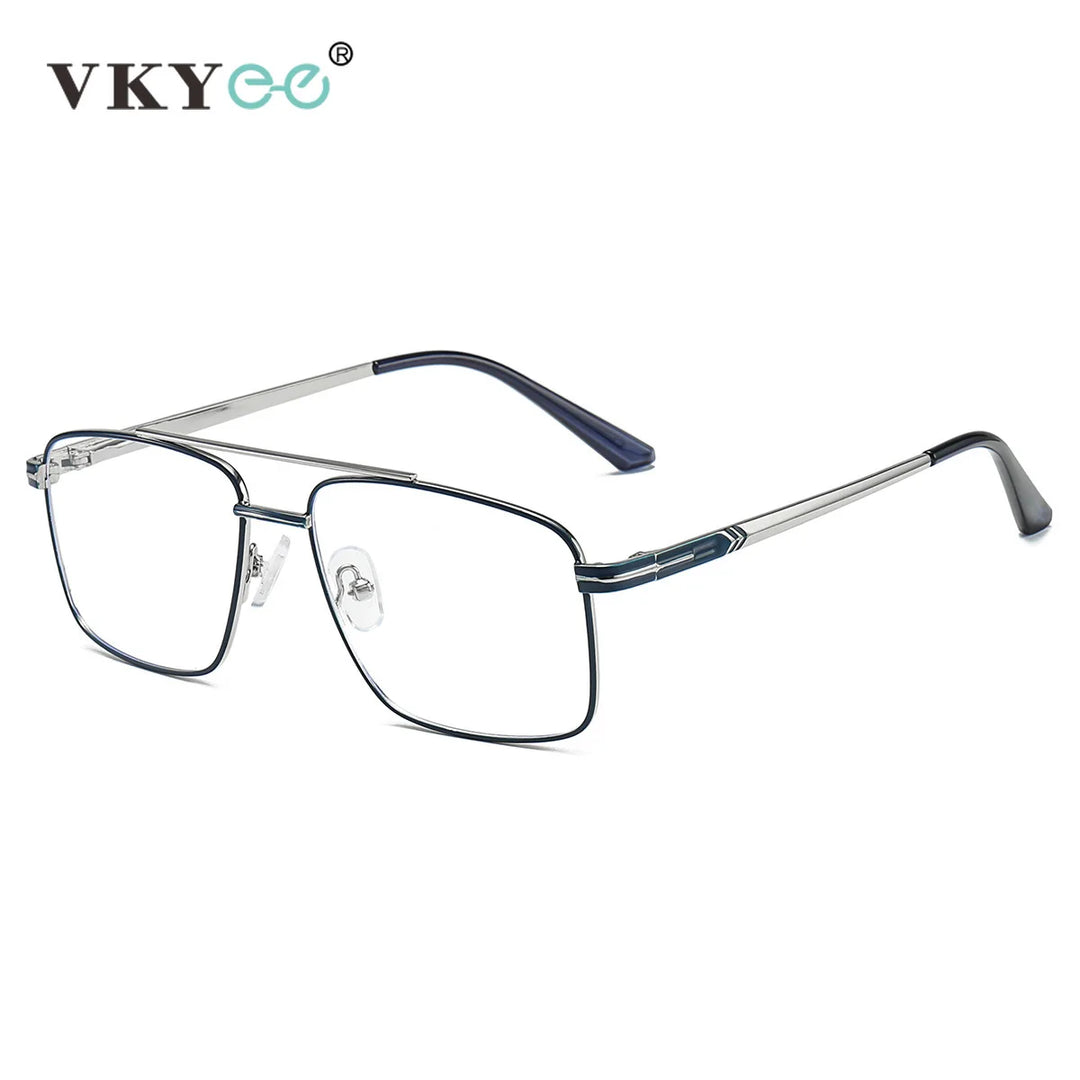 Vicky Women's Full Rim Square Double Bridge Alloy Reading Glasses 6926 Reading Glasses Vicky   