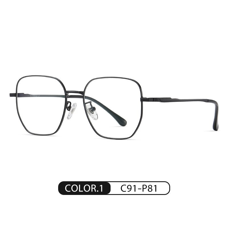 Zirosat Men's Full Rim Square Tr 90 Titanium Eyeglasses St6209 Full Rim Zirosat C1  