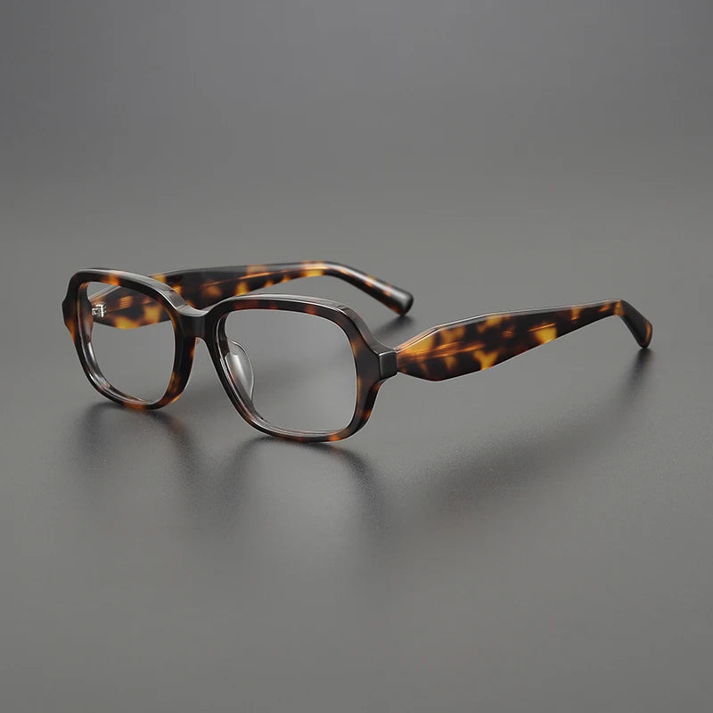 Gatenac Unisex Full Rim Square Thick Temple Acetate Eyeglasses Gxy1482 Full Rim Gatenac Tortoiseshell  