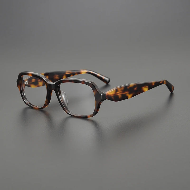 Gatenac Unisex Full Rim Square Thick Temple Acetate Eyeglasses Gxy1482 Full Rim Gatenac Tortoiseshell  