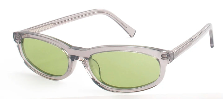 Esnbie Women's Full Rim Slim Oval Rectangle Acetate Sunglasses 240791