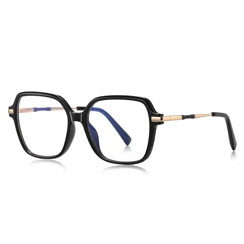 Vicky Women's Full Rim Large Polygon Tr 90 Alloy Reading Glasses 2211.